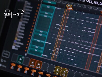 صورة ميزة تطبيق MIDI Song to Style في PSR-E583