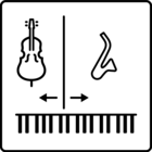 أيقونة التقسيم Split