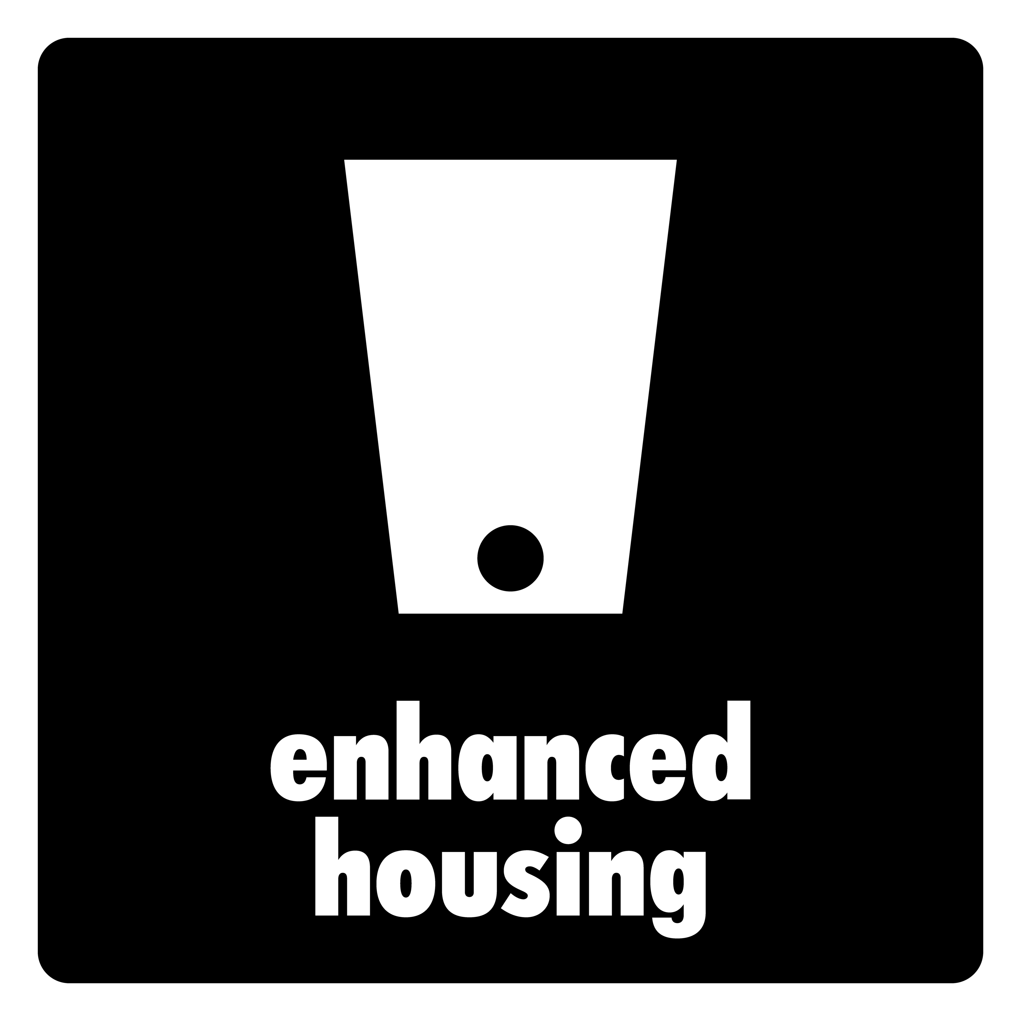 Improved housing for clean, reliable drum sound.