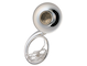 Material: Yellow brass, Finish: Silver-plated