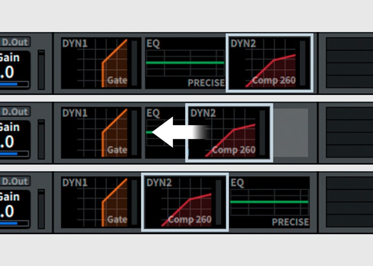 Flexible signal flow view