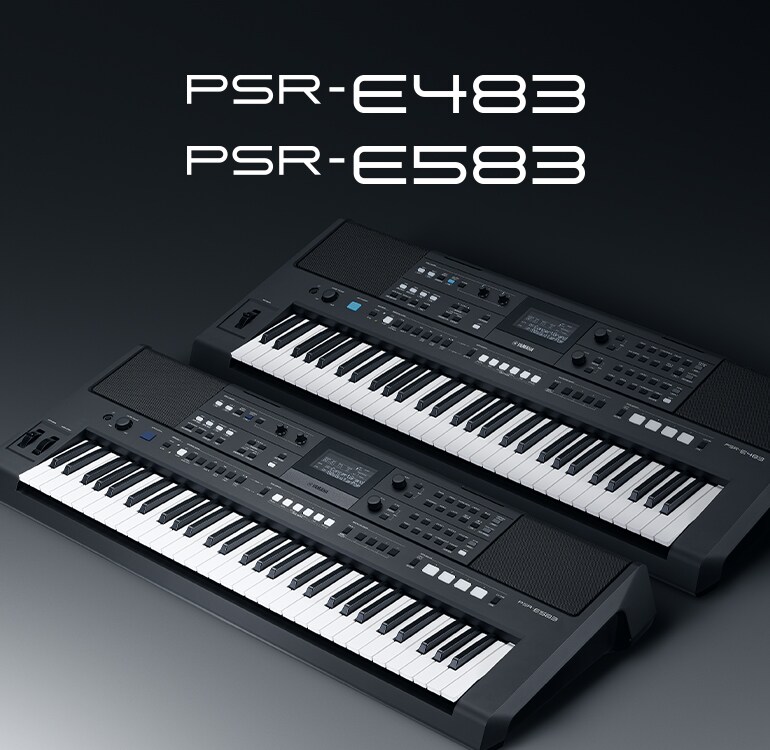 Yamaha Keyboard PSR-E483 and E583.