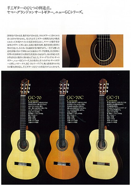 GC70/70C/71 Custom Classical Guitars